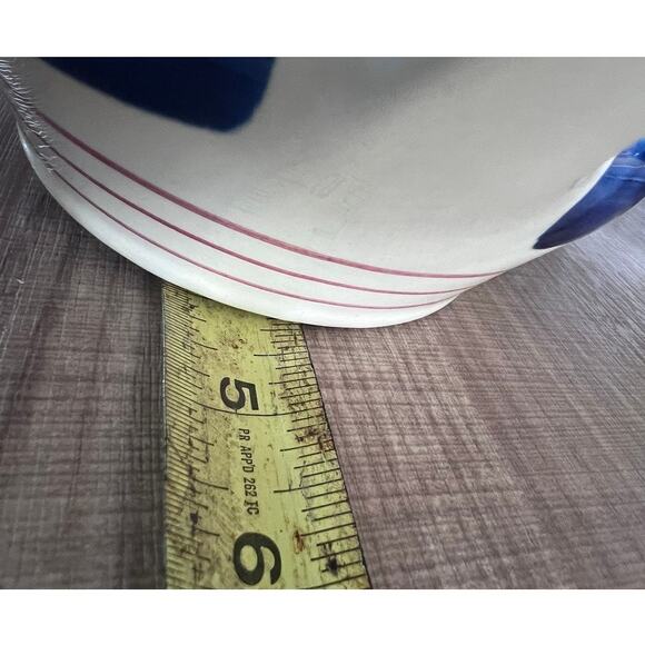 Vtg 40s Persian Ware Hand Painted Pitcher Vase German Farmhouse Abstract Whimsy - Picture 9 of 11